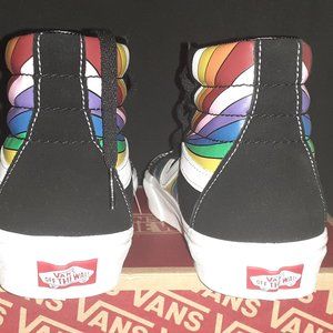 Sk8-Hi Unisex Reissue Black Rainbow, New!